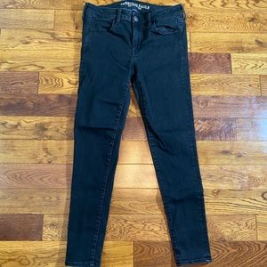 American Eagle black skinny jeans size 8 regular